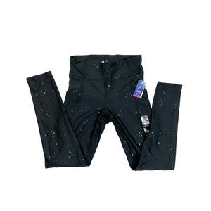 NWT Gap Fit Girls Sport Leggings Black Stars XL 12